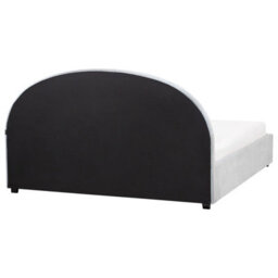 Beliani Ottoman Bed Chenille Vaucluse 180 X 200 Cm (Eu Super King) Light Blue - thumbnail 7