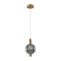 Luminosa Lighting Luminosa Lenti Slim Pendant Ceiling Light Brass 3000K Warm White 1Xled - thumbnail 1