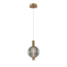 Luminosa Lighting Luminosa Lenti Slim Pendant Ceiling Light Brass 3000K Warm White 1Xled - thumbnail 2