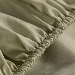Ohs Ultra Soft Microfibre Plain Fitted Bed Sheet, Sage - Double - thumbnail 4