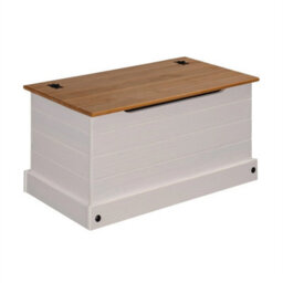 White Pine Blanket Box Storage Ottoman - thumbnail 4