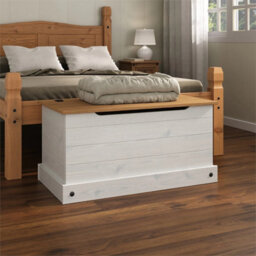 White Pine Blanket Box Storage Ottoman - thumbnail 5