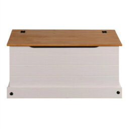 White Pine Blanket Box Storage Ottoman - thumbnail 1