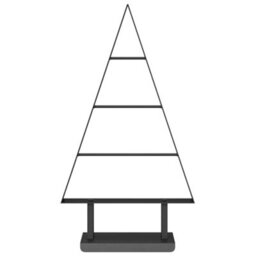 Vidaxl Metal Christmas Tree With Stand Black 60 Cm Steel - thumbnail 5