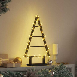 Vidaxl Metal Christmas Tree With Stand Black 60 Cm Steel - thumbnail 4