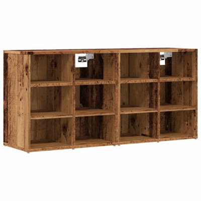 Berkfield Stylish Shoe Cabinets 2 Pcs Old Wood 52X30X50 Cm - image 1