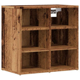 Berkfield Stylish Shoe Cabinets 2 Pcs Old Wood 52X30X50 Cm - thumbnail 4
