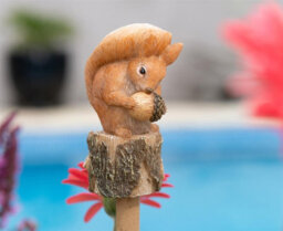 Jardinopia Beatrix Potter Squirrel Nutkin Cane Or Stake Topper (Ccbp0006C) - L3.5 X W3.5 X H8.5 Cm - thumbnail 4
