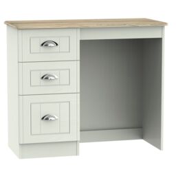 Como Ready Assembled Grey Oak Effect 3 Drawer Dressing Table (H)800mm (W)930mm (D)410mm - thumbnail 2