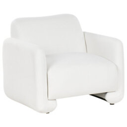 Beliani  Armchair Saland Fabric White