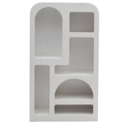 Wyld Haus Atlanta White Sculptural Bookcase With Arched Open Shelving - thumbnail 2