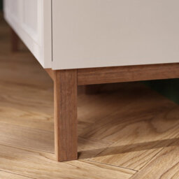 Furniture To Go Wensley 2 Drawer Bedside Chest In Light Grey And Oak - thumbnail 8