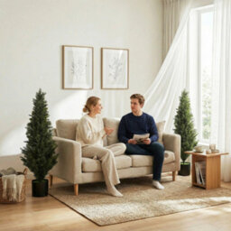 Homcom Set Of 2 Decorative Artificial Plants Cypress In Weighted Pot, 120Cm - thumbnail 9