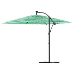 Berkfield Garden Parasol With Steel Pole Green 246X246X230 Cm - thumbnail 5