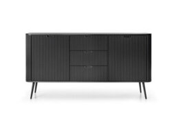 Arte Sophisticated Zova Sideboard Cabinet H870mm W1680mm D390mm In Midnight Black - Luxurious Storage Marvel - thumbnail 3