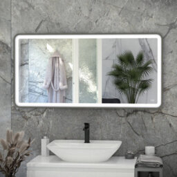 RAK Ceramics Rak Picture Soft 1000X600mm Rectangular Led Illuminated Bathroom Mirror With Touch Sensor & Demister