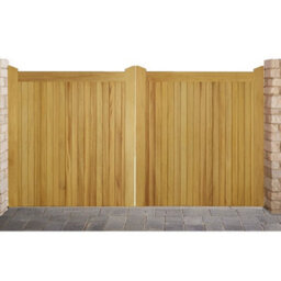 Ruby UK Ruby Iroko Highampton 3/4 1/4 Entrance Gate Pair Mortise & Tenon Design Width 3.6M Wide X 0.9M High Left Hand Hinge - thumbnail 2