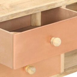 Berkfield Rustic Tv Cabinet 110X30X45 Cm Solid Mango Wood - thumbnail 7