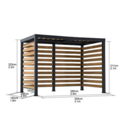 Sunjoy Outdoor Steel Pergola Marao - 313Cm X 191Cm - thumbnail 8
