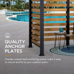 Sunjoy Outdoor Steel Pergola Marao - 313Cm X 191Cm - thumbnail 5