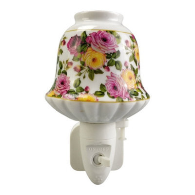 Minster Floral Led Nightlight - L8 X W8 X H13 Cm
