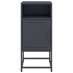 Berkfield Bedside Cabinets 2 Pcs Anthracite 36X39X78 Cm Steel - thumbnail 6