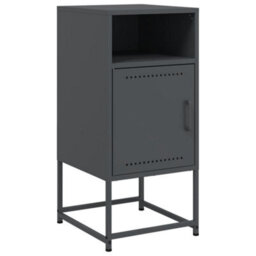 Berkfield Bedside Cabinets 2 Pcs Anthracite 36X39X78 Cm Steel - thumbnail 5