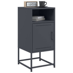 Berkfield Bedside Cabinets 2 Pcs Anthracite 36X39X78 Cm Steel - thumbnail 4