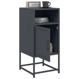 Berkfield Bedside Cabinets 2 Pcs Anthracite 36X39X78 Cm Steel - thumbnail 3