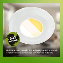 Briloner Led Downlights Set 3X Recessed Lights 4.9W Dimmable Cct Ip44 9Cm White Eco Frame - thumbnail 7