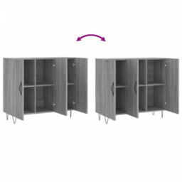 Vidaxl Sideboard Grey Sonoma 90X34X80 Cm Engineered Wood - thumbnail 9
