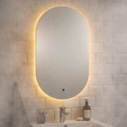 Kartell Lola 900X500mm Led Bathroom Mirror With Demister Pad, Touch Sensor, Ip44 Rated - thumbnail 3