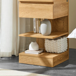Sobuy Fbt49-N,bedside Table Night Stand Wood End Table Coffee Table,wood Veneer,w39Xd39Xh65 - thumbnail 7