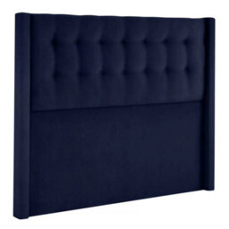 Silentnight Velvet Ottoman Divan Bed With Bloomsbury Winged Headboard In Maritime, King (150 X 200 Cm), Full Storage Base - thumbnail 6