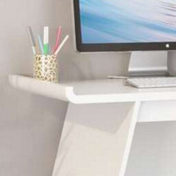Teknik Towson Trestle Desk White With Curved Desktop - thumbnail 2