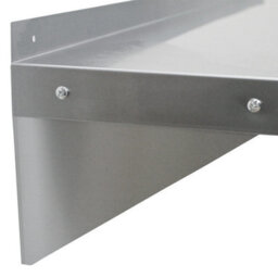MonsterShop 6Ft Stainless Steel Catering Bench & 2 X Wall Mounted Shelves - thumbnail 4