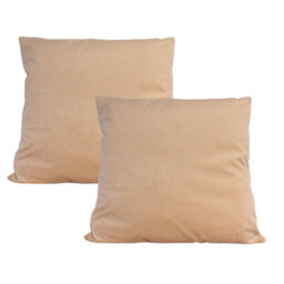 Urban Textures Pack Of 2 Velvet Cushion Covers 20 X 20 Inches Mink