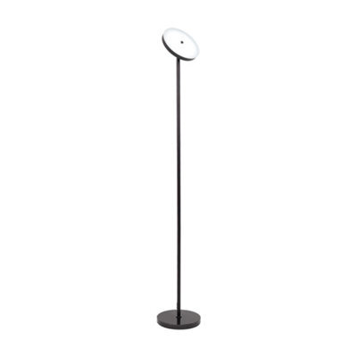 Living And Home 36W Black Metal Dimmable Floor Lamp With Remote Control, 3 Adjustable Color Temperatures - image 1