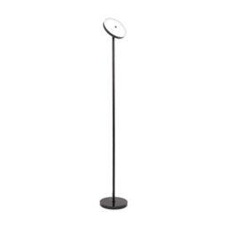 Living And Home 36W Black Metal Dimmable Floor Lamp With Remote Control, 3 Adjustable Color Temperatures - thumbnail 1