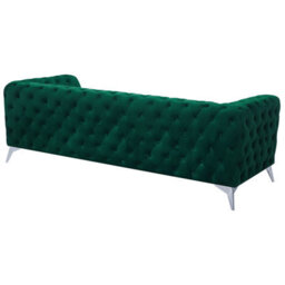 Beliani Sofa 3 Seater Sotra Velvet Emerald Green - thumbnail 5