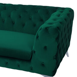 Beliani Sofa 3 Seater Sotra Velvet Emerald Green - thumbnail 6