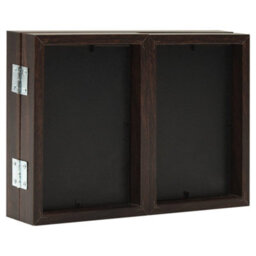Berkfield Trifold Photo Frame Collage Dark Brown 22X15 Cm+2X - thumbnail 4