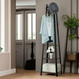 Rafaelo Mobilia Industrial Coat Stand With 2 Shelves - thumbnail 4
