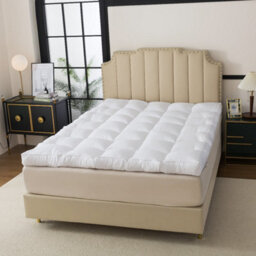 CHILIMILII Microfibre Mattress Toppers 5Cm Deep Thick Elastic Corner Box Stitched Soft Hotel Quality Anti Allergenic Mattress Protector - thumbnail 7