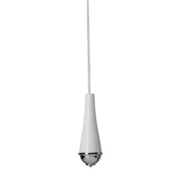 Croydex Classic White Chrome Effect Plastic & String Light Pull - thumbnail 2
