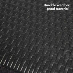 Vonhaus Folding Garden Dining Table, 6Ft Folding Table For Garden, Rattan Effect & Weatherproof Foldable Table For Outdoor Use - thumbnail 4