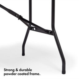 Vonhaus Folding Garden Dining Table, 6Ft Folding Table For Garden, Rattan Effect & Weatherproof Foldable Table For Outdoor Use - thumbnail 5