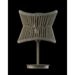 Luminosa Lighting Luminosa Polinesia 31Cm Table Lamp, 1 X E27, Ip44, Beige Oscu - thumbnail 2