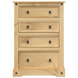 Berkfield Chest Of Drawers Corona 80X43X114 Cm Solid Wood Pine - thumbnail 4