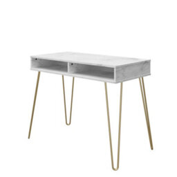 Novogratz Athena Desk In White Marble Look - thumbnail 2